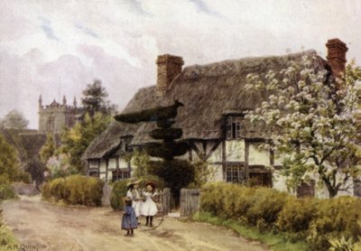 Norton, perto de Evesham, Worcester (cor litho) de Alfred Robert Quinton