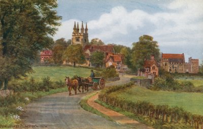 Penhurst Place e Igreja (cor litho) de Alfred Robert Quinton