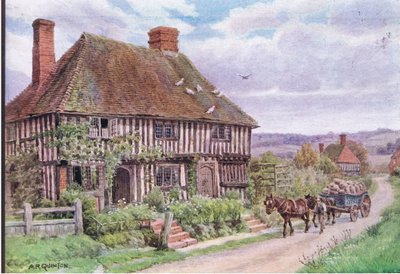 Small Hythe, Nr Tenterden, Kent, de The Cottages and the Village Life of Rural England publicado por Dent & Sons Limited, 1912 de Alfred Robert Quinton