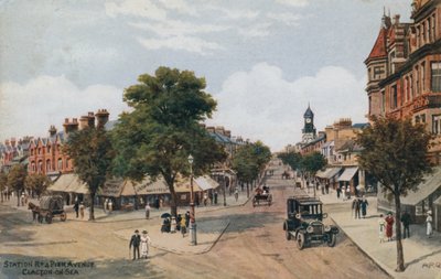 Estação Rd e Pier Avenue, Clacton-on-Sea de Alfred Robert Quinton