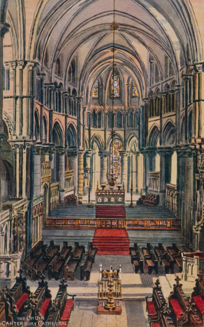 O Coro Catedral de Canterbury de Alfred Robert Quinton