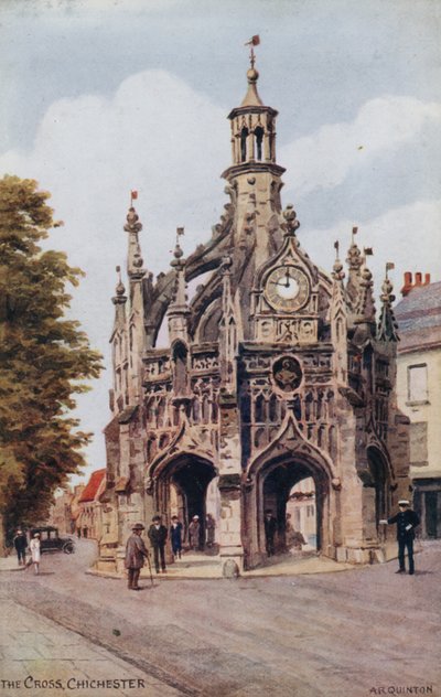 A Cruz, Chichester (cor litho) de Alfred Robert Quinton