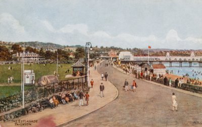 The Esplanade, Paignton (cor litho) de Alfred Robert Quinton