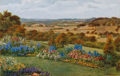 Vista de um jardim de Kentism, Goudhurst de Alfred Robert Quinton