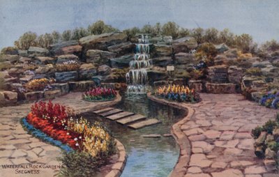 Cachoeira, jardins rocha, skegness de Alfred Robert Quinton