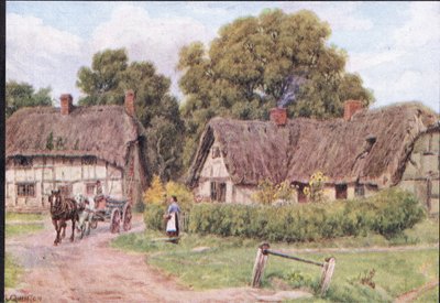 West Hagbourne, Berkshire, de The Cottages e da vida na aldeia rural de Inglaterra publicado pela Dent & Sons Limited, 1912 de Alfred Robert Quinton