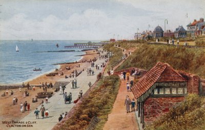 West Parade und Cliff, Clacton-on-Sea de Alfred Robert Quinton