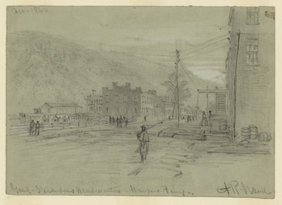 Genl. Stevensons Headqurters-Harpers Ferry de Alfred Rudolph Waud