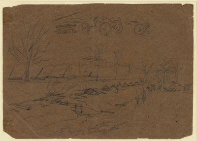 Destruição de ferrovias como arte militar de Alfred Rudolph Waud