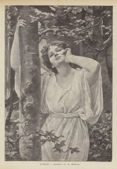 O Ecos, pintura de A Seifert (litho) de Alfred Seifert