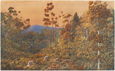 Uma véspera de ouro, Ilha Waiheke de Alfred Sharpe