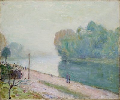 A Bend in the River Loing, 1896 de Alfred Sisley