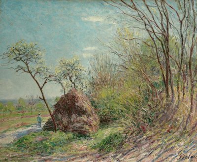 Na borda da floresta-Les Sablons de Alfred Sisley