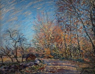 No limite da floresta em Fontainebleau de Alfred Sisley