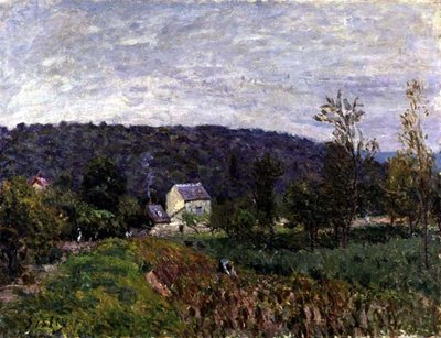 Noite de Outono na periferia de Paris de Alfred Sisley