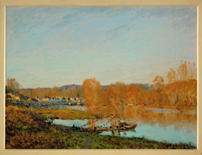 outono: margens do Sena perto de Bougival (óleo sobre tela) de Alfred Sisley