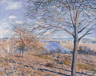 Bancos do Loing de Alfred Sisley