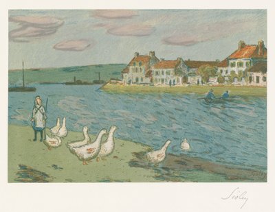 Margens do rio de Alfred Sisley
