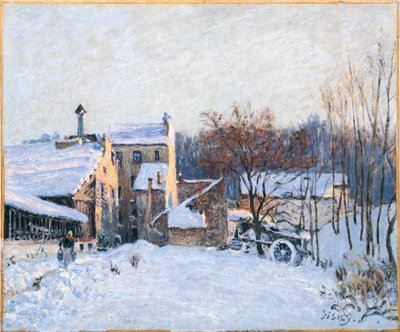 Francês: Une cour à Chaville de Alfred Sisley