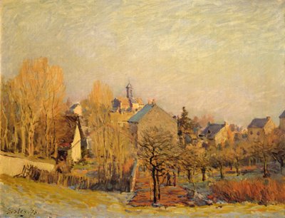 Manhã gelada em Louveciennes de Alfred Sisley
