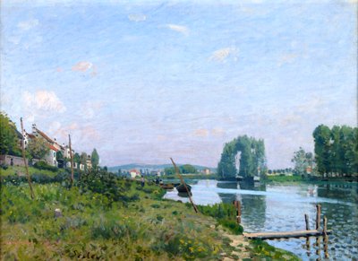 Ilha Saint-Denis, 1872 de Alfred Sisley