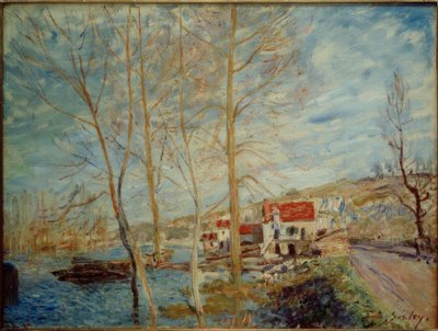A inundação em Moret de Alfred Sisley