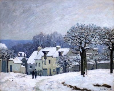 A Place du Chenil em Marly de Alfred Sisley