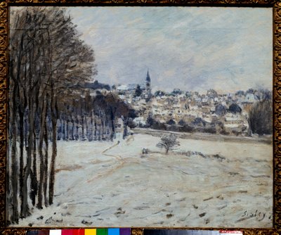 La neige a Marly Painting de Alfred Sisley (1839-1899) 1875 Sun. 0,46x0,56 m Paris, musee d