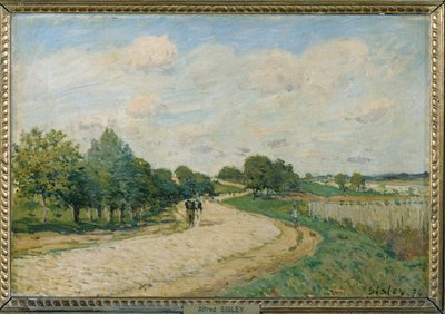 A estrada para Mantes ... de Alfred Sisley