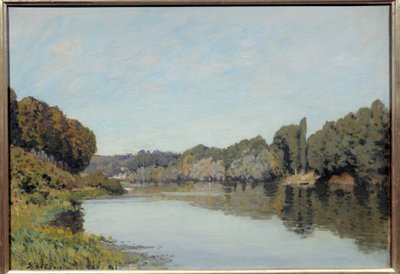 La seine a Bougival. Pintura de Alfred Sisley (1839 - 1899) de Alfred Sisley