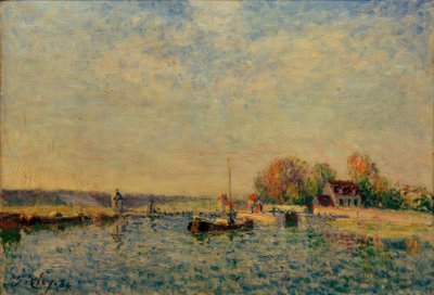 O Canal Loing de Alfred Sisley