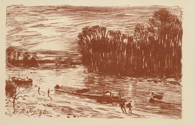 O Loing perto de St. Mammès de Alfred Sisley