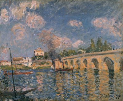A ponte de Sèvres de Alfred Sisley