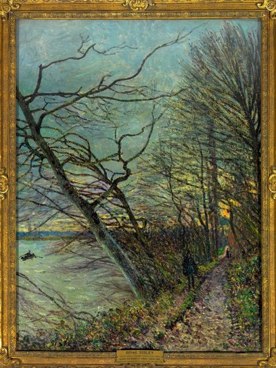 Le bois des Roches, Veneux - Nadon (Veneux-les-Sablons), seine et marne Pintura de Alfred Sisley (1839-1899) 1880 Dim 0,73 x 0,55 m Paris musee du Louvre Menção obrigatória: Donation Helene et Victor Lyon de Alfred Sisley