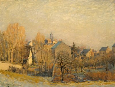 Rauhreif em Louveciennes de Alfred Sisley