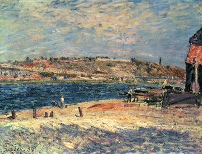 Margens do rio em Saint-Mammes de Alfred Sisley