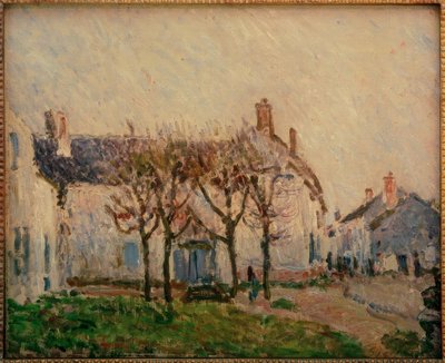 Rua em Moret-sur-Loing de Alfred Sisley