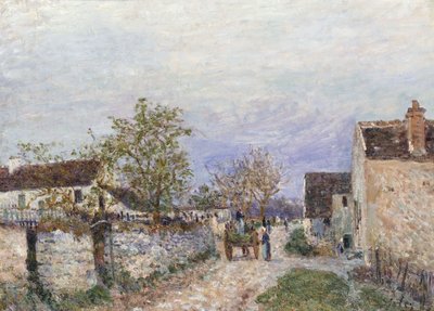 Rue a Veneux, 1883 de Alfred Sisley