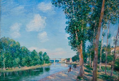 Saint Mammes, Junho Sol - Pintura de Alfred Sisley (1839-1899) de Alfred Sisley