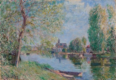 Primavera em Moret-sur-Loing; Nascente em Moret sur Loing, 1891 de Alfred Sisley