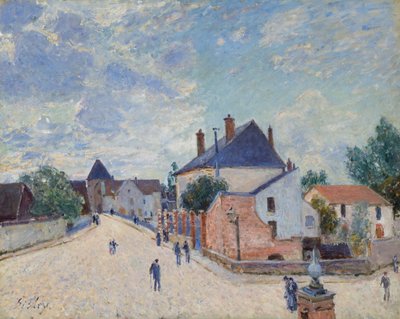 Rua em Moret, c. 1890. de Alfred Sisley