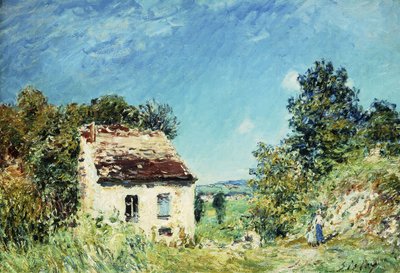 A casa abandonada; La Maison Abandonee, 1887 de Alfred Sisley