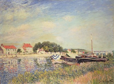 Os bancos do Loing em Saint-Mammes, 1885 de Alfred Sisley