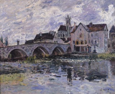 A ponte de Moret-sur-Loing, 1887 de Alfred Sisley