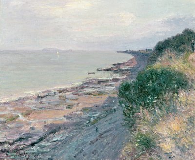 A falésia em Penarth, à noite, na maré baixa de Alfred Sisley