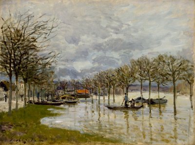 O dilúvio no caminho de Saint-Germain, 1876 de Alfred Sisley