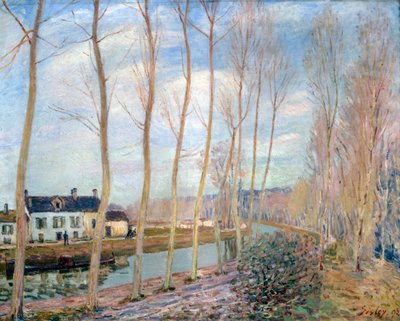 O Canal Loing, 1892 de Alfred Sisley