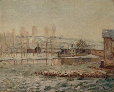 Os moinhos de Moret, 1890 de Alfred Sisley