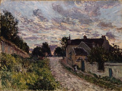 O caminho para Louveciennes; Um caminho em Louveciennes, 1876 de Alfred Sisley