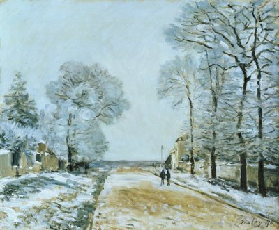A Estrada, Efeito Neve, 1876 de Alfred Sisley